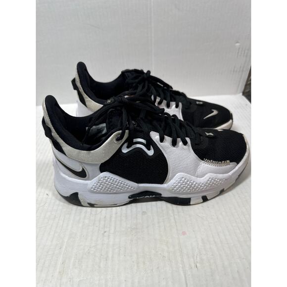 Nike PG 5 Paul George 5 TB Black/White Mens DA7758 001 Sz 7 Cushioned Basketball - Picture 5 of 7